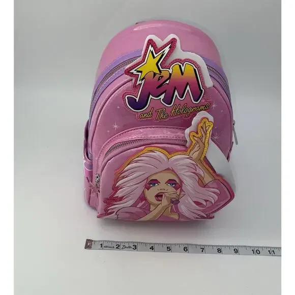 Loungefly Limited Edition Jem and The Holograms Light Up Mini Backpack